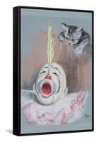 Clown with Cat-Peter Driben-Framed Stretched Canvas