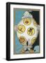 Clown with Halloween Motifs-null-Framed Art Print