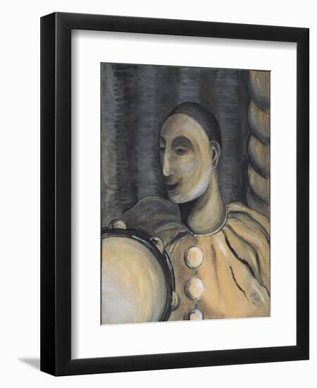 Clown with Tambourine, 1995-Carolyn Hubbard-Ford-Framed Giclee Print