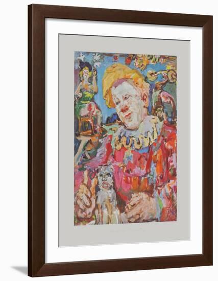 Clown witha Dog-Oskar Kokoschka-Framed Collectable Print