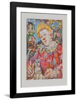 Clown witha Dog-Oskar Kokoschka-Framed Collectable Print