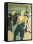 Clowness Cha-U-Kao at Moulin Rouge, 1895-Henri de Toulouse-Lautrec-Framed Stretched Canvas