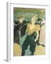 Clowness Cha-U-Kao at Moulin Rouge, 1895-Henri de Toulouse-Lautrec-Framed Giclee Print