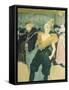 Clowness Cha-U-Kao at Moulin Rouge, 1895-Henri de Toulouse-Lautrec-Framed Stretched Canvas