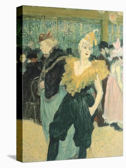 Clowness Cha-U-Kao at Moulin Rouge, 1895-Henri de Toulouse-Lautrec-Stretched Canvas