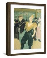 Clowness Cha-U-Kao at Moulin Rouge, 1895-Henri de Toulouse-Lautrec-Framed Giclee Print