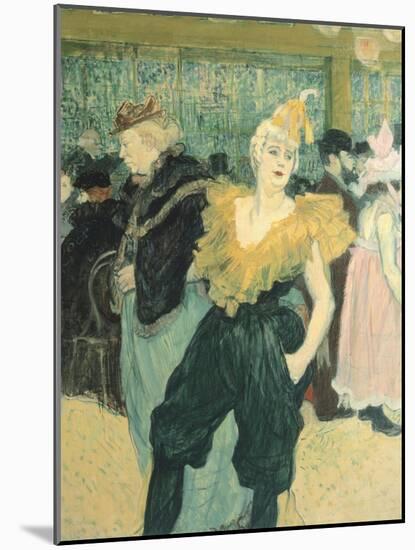 Clowness Cha-U-Kao at Moulin Rouge, 1895-Henri de Toulouse-Lautrec-Mounted Giclee Print