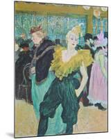 Clownesse Cha-U-Kao, 1895-Henri de Toulouse-Lautrec-Mounted Art Print