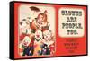 Clowns are People, Too - People Who Want to Hurt You - Funny Poster-Ephemera-Framed Stretched Canvas