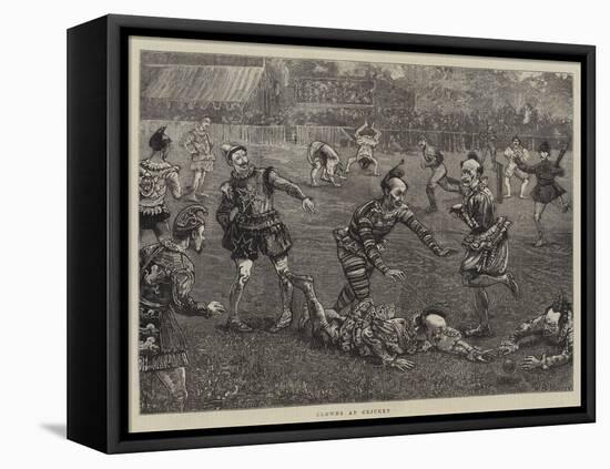 Clowns at Cricket-William Bazett Murray-Framed Stretched Canvas