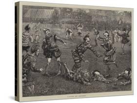 Clowns at Cricket-William Bazett Murray-Stretched Canvas