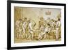 Clowns No.89-Giovanni Battista Tiepolo-Framed Premium Giclee Print