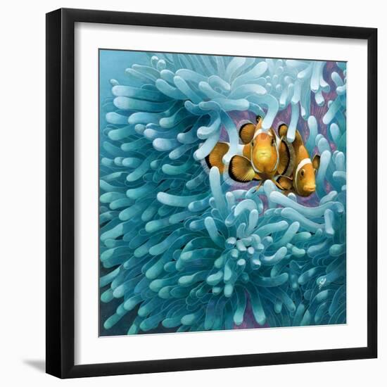 Clowns-Durwood Coffey-Framed Giclee Print