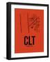 CLT Charlotte Airport Orange-NaxArt-Framed Art Print