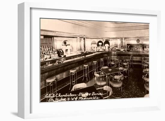 Club Chanticleer Cocktail Lounge, Madison, Wisconsin-null-Framed Art Print