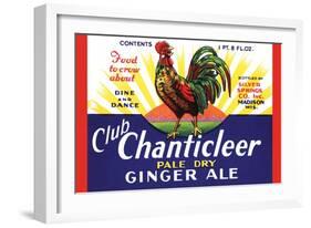 Club Chanticleer Pale Dry Ginger Ale-null-Framed Art Print