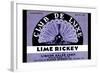 Club De Luxe Lime Rickey-null-Framed Art Print