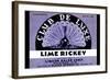 Club De Luxe Lime Rickey-null-Framed Art Print