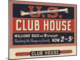 Club House-Art Of The Cigar-Mounted Giclee Print