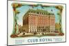 Club Royal Brand Cigar Box Label-Lantern Press-Mounted Art Print