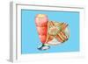 Club Sandwich and Float-null-Framed Art Print