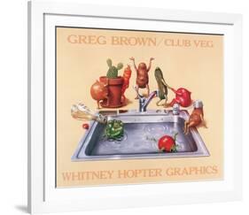 Club Veg-Greg Brown-Framed Art Print