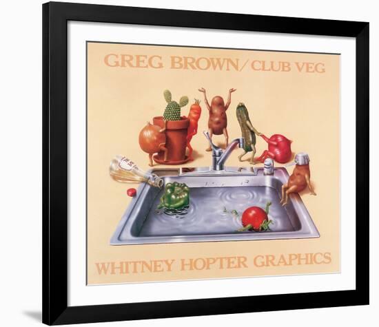 Club Veg-Greg Brown-Framed Art Print