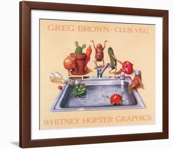 Club Veg-Greg Brown-Framed Art Print