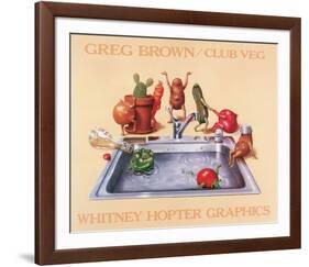 Club Veg-Greg Brown-Framed Art Print