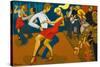 Clubbing-Marsha Hammel-Stretched Canvas