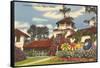 Clubhouse, Cypress Gardens, Florida-null-Framed Stretched Canvas