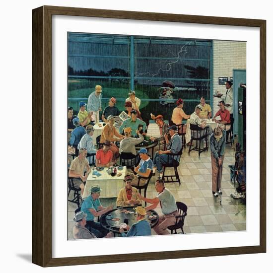 "Clubhouse on Rainy Day," July 8, 1961-Ben Kimberly Prins-Framed Giclee Print