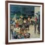 "Clubhouse on Rainy Day," July 8, 1961-Ben Kimberly Prins-Framed Giclee Print