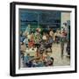 "Clubhouse on Rainy Day," July 8, 1961-Ben Kimberly Prins-Framed Giclee Print