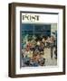 "Clubhouse on Rainy Day," Saturday Evening Post Cover, July 8, 1961-Ben Kimberly Prins-Framed Giclee Print