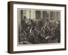 Clubs, an Evening at the Guards' Institute-Edward Frederick Brewtnall-Framed Giclee Print