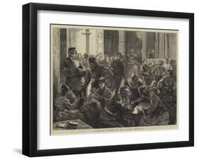 Clubs, an Evening at the Guards' Institute-Edward Frederick Brewtnall-Framed Giclee Print