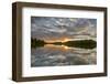 Clumber Park Lake sunset, Nottinghamshire, England, United Kingdom, Europe-John Potter-Framed Photographic Print