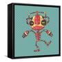 Clumsy Robot-Andrew Derr-Framed Stretched Canvas