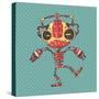 Clumsy Robot-Andrew Derr-Stretched Canvas