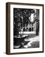 Cluny Abbey Hotel Seen from the Courtyard in Paris-Adolphe Brune-Framed Photographic Print