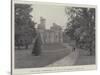 Cluny Castle, Aberdeenshire, the Seat of Sir Reginald Cathcart, Baronet-null-Stretched Canvas