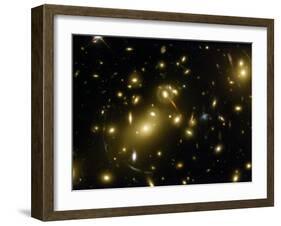 Cluster of Galaxies, Abell 2218, in Constellation Draco from Hubble Space Telescope-Andrew Fruchter-Framed Photographic Print