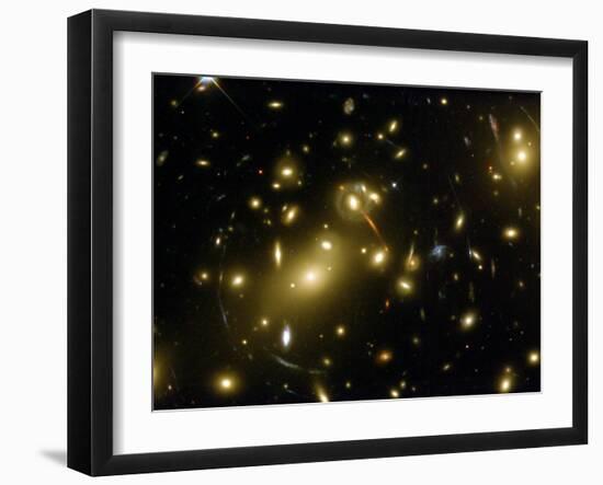 Cluster of Galaxies, Abell 2218, in Constellation Draco from Hubble Space Telescope-Andrew Fruchter-Framed Photographic Print