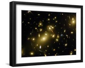 Cluster of Galaxies, Abell 2218, in Constellation Draco from Hubble Space Telescope-Andrew Fruchter-Framed Photographic Print