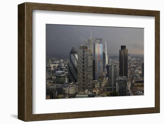 Cluster of High Rise Buildings in the City of London-Richard Bryant-Framed Photographic Print