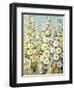 Cluster of Hollyhock I-Tim O'toole-Framed Art Print