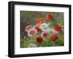 Cluster of Poppies, 1884-Louis Marie Lemaire-Framed Giclee Print