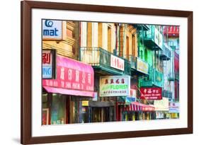 Clutter of Business Signs, Chinatown, San Francisco, California, USA-null-Framed Photographic Print