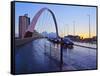 Clyde Arc at sunset, Glasgow, Scotland, United Kingdom, Europe-Karol Kozlowski-Framed Stretched Canvas